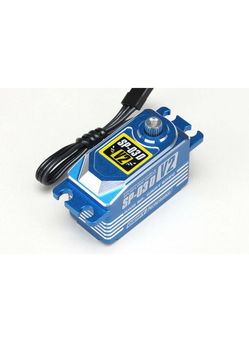 Yokomo RWD Drift Spec Programmable Brushless Aluminium Low Profile Servo - Blue