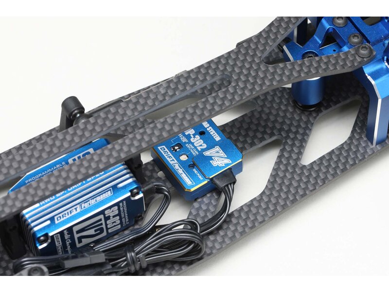Yokomo DPP-302V4BL - Drift Performance DP-302V4P Steering Gyro 3CH - Blue