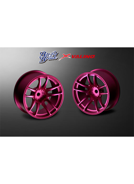 Overdose Valino N820S Alum. Wheel 26mm / Pink Anodized / 7mm (2)