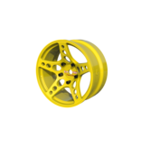 Rc Arlos Competition HGK Rims (2pcs) / Color: Yellow / Offset: 6mm