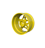 Rc Arlos Competition HGK Rims (2pcs) / Color: Yellow / Offset: 6mm