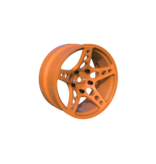 Rc Arlos Competition HGK Rims (2pcs) / Color: Orange / Offset: 6mm