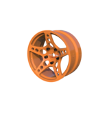 Rc Arlos Competition HGK Rims (2pcs) / Color: Orange / Offset: 6mm