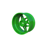 Rc Arlos Competition HGK Rims (2pcs) / Color: Green / Offset: 8mm