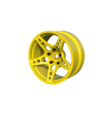 Rc Arlos Competition HGK Rims (2pcs) / Color: Yellow / Offset: 8mm
