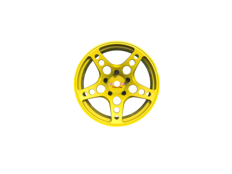Rc Arlos Competition HGK Rims (2pcs) / Color: Yellow / Offset: 8mm