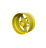 Rc Arlos Competition HGK Rims (2pcs) / Color: Yellow / Offset: 8mm