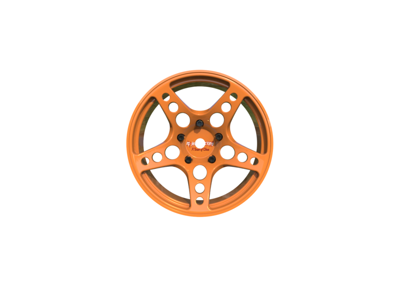 Rc Arlos Competition HGK Rims (2pcs) / Color: Orange / Offset: 8mm