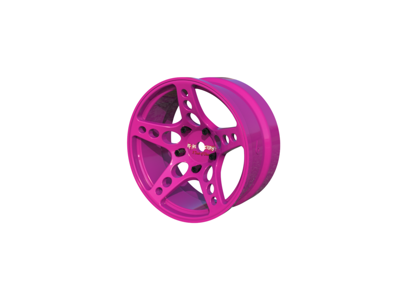 Rc Arlos Competition HGK Rims (2pcs) / Color: Purple / Offset: 6mm