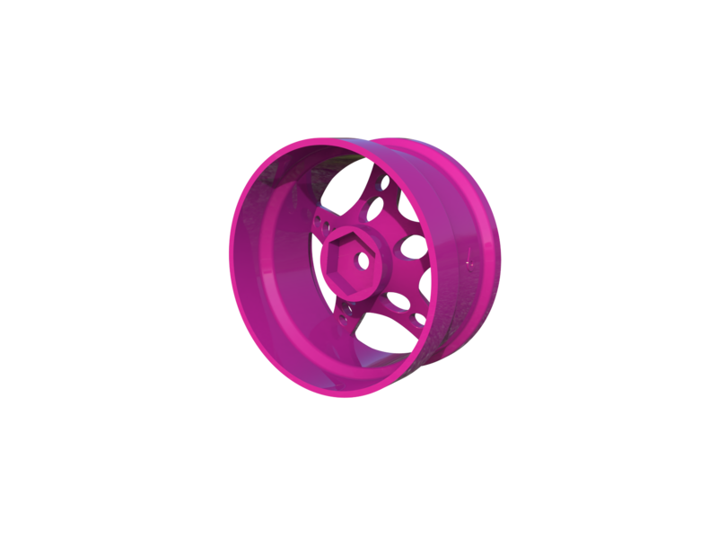 Rc Arlos Competition HGK Rims (2pcs) / Color: Purple / Offset: 6mm