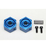 Yokomo Y2-011CBL8 - Clamp Type Wheel Hub 8.0mm - Blue (2pcs)