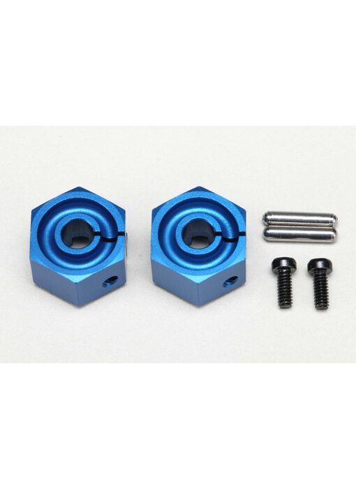 Yokomo Clamp Type Wheel Hub 8.0mm - Blue (2pcs)