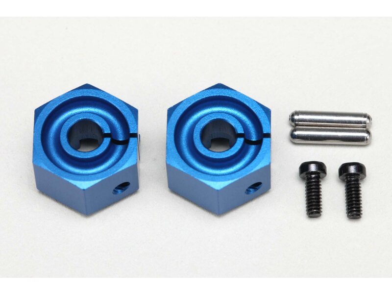 Yokomo Y2-011CBL8 - Clamp Type Wheel Hub 8.0mm - Blue (2pcs)