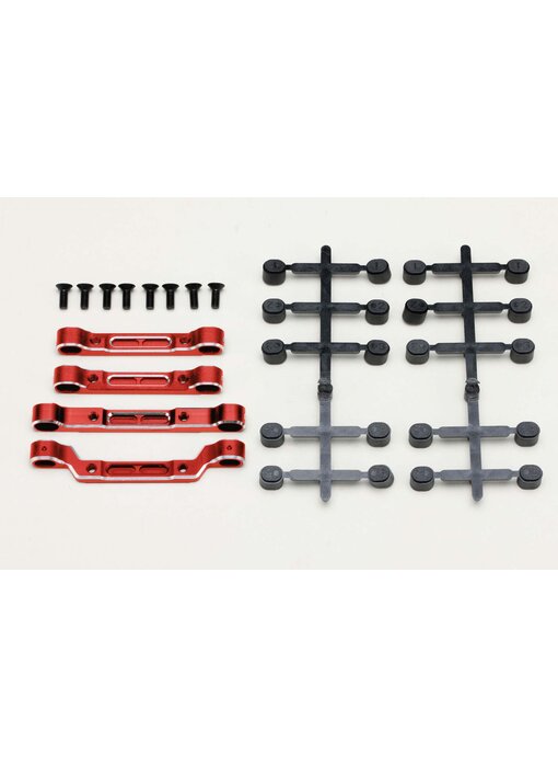Yokomo Aluminum Adjustable Suspension Mount Set for RD2.0 / Red