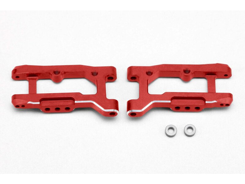 Yokomo Y2-R08RAW - Aluminum Rear Short H-Arm for RD2.0/SD2.0 / Red