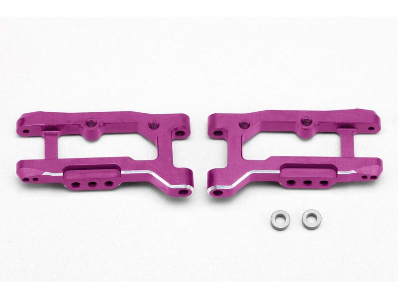 Yokomo Y2-P08RAW - Aluminum Rear Short H-Arm for RD2.0/SD2.0 / Purple
