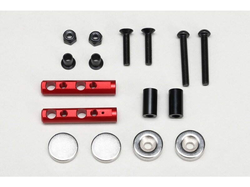 Yokomo ZS-016MGRR - Magnet Body Mount for Rear / Red