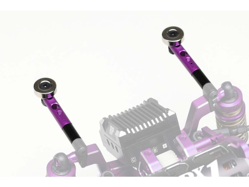 Yokomo ZS-016MGRP - Magnet Body Mount for Rear / Purple