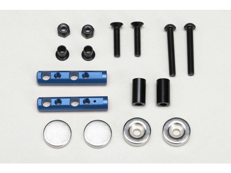 Yokomo ZS-016MGRBL - Magnet Body Mount for Rear / Blue