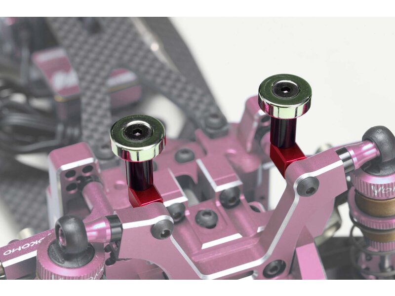 Yokomo ZS-016MGFR - Magnet Body Mount for Front / Red