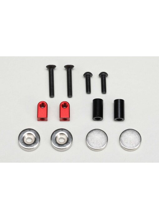 Yokomo Magnet Body Mount for Front / Red