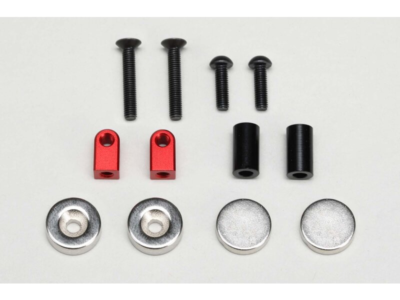 Yokomo ZS-016MGFR - Magnet Body Mount for Front / Red