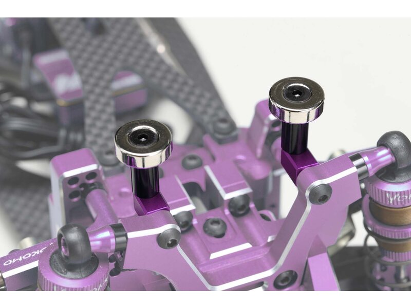 Yokomo ZS-016MGFP - Magnet Body Mount for Front / Purple
