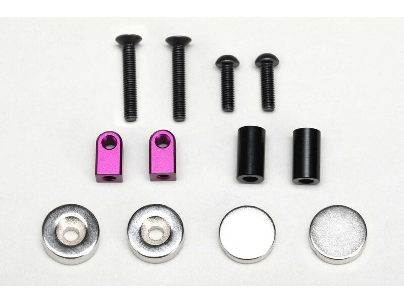 Yokomo ZS-016MGFP - Magnet Body Mount for Front / Purple
