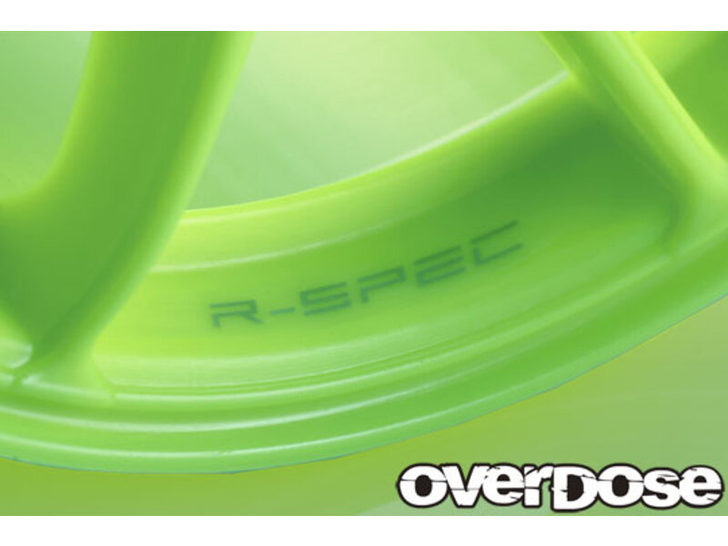 Overdose R-SPEC Work Emotion CR Kiwami / Color: Fluor Green / Offset: 7mm (2pcs)