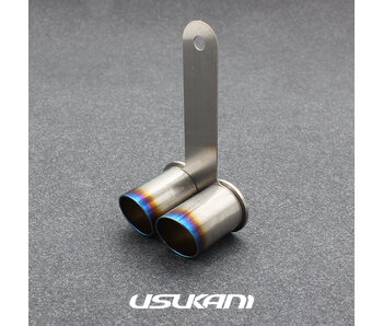 Usukani Stainless Steel Exhaust Pipe Double Angeled 18mm x φ12mm