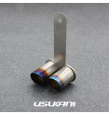 Usukani US88531 - Stainless Steel Exhaust Pipe Double Angeled 19/22mm x φ12mm