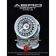 Aero Drift Wheel Cover for DE Wheel / Slope / White/Black Mesh