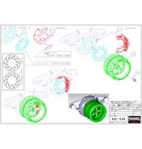 Pandora RC Transmitter Steering Wheel RWB-S1 for Futaba 7PX/10PX