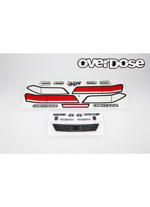 Overdose 3D Graphic Series Light & Emblem Set for Toyota Mark II JZX100 Weld Wide Body Kit (OD3917)