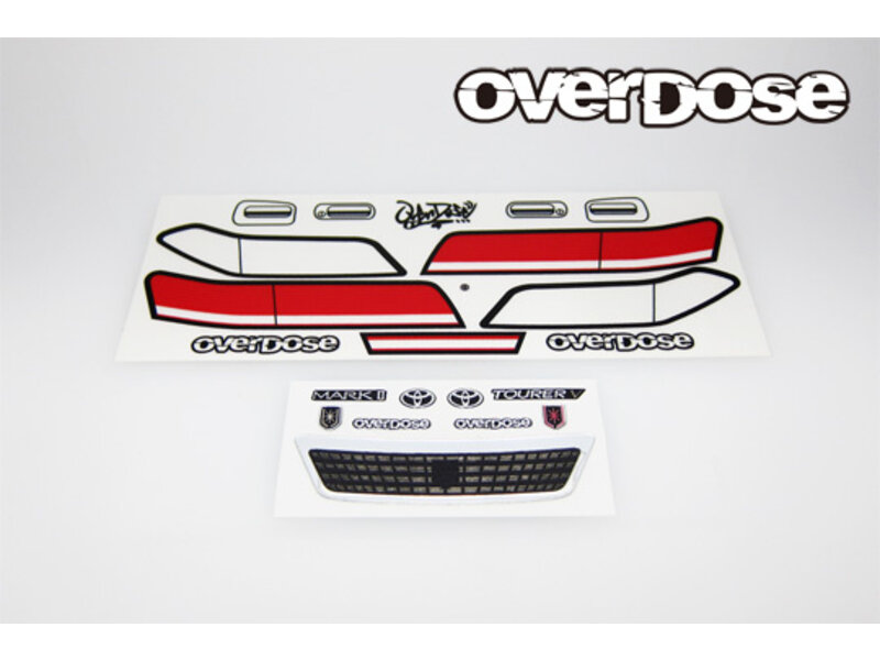 Overdose 3D Graphic Series Light & Emblem Set for Toyota Mark II JZX100 Weld Wide Body Kit (OD3917)
