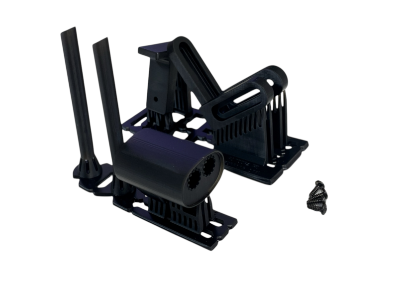 Pandora RC Dual Muffler Classic Type with Bracket