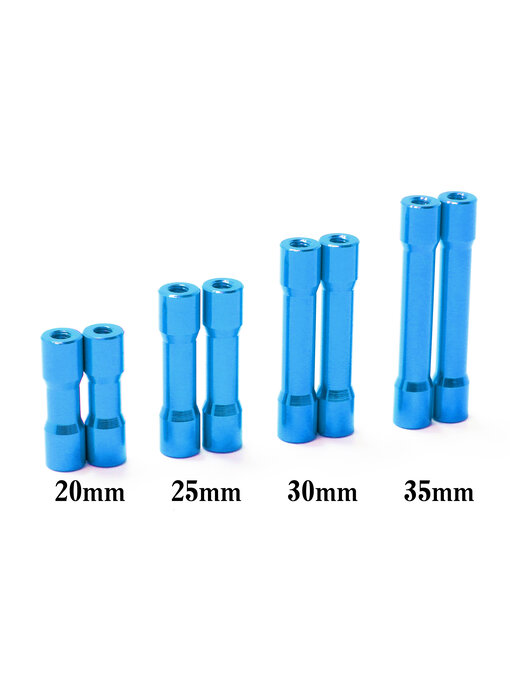 WRAP-UP Next Round Shape Aluminum Post 35mm / Light Blue (2pcs)