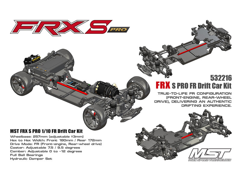 MST FRX S PRO 2WD 1/10 Drift Car KIT