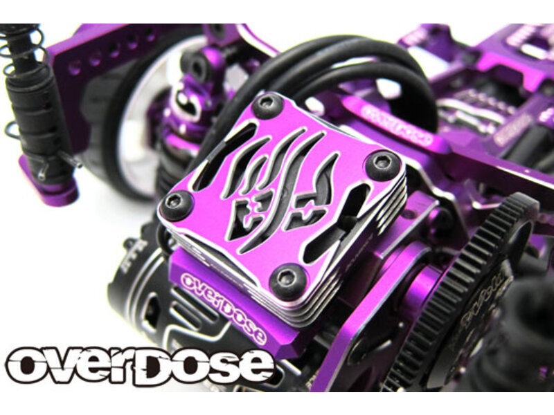 Overdose Aluminum OD Cooling Fan Cover Ver.2 30x30mm / Color: Red