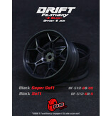 DS Racing Drift Feathery 5Y Spoke Wheel (2pcs) / Black Super Soft / +6mm offset