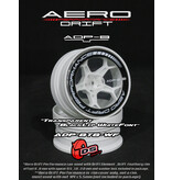 DS Racing Aero Drift Performance Wheel Cover for Drift Element Wheel / Design: Flat / Color: Transparent / Black Lip