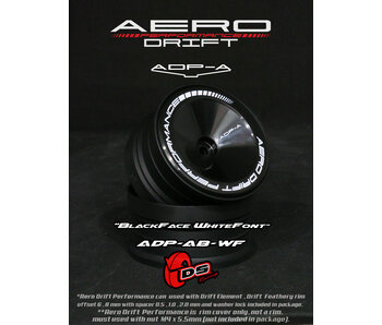 DS Racing Aero Drift Perf. Wheel Cover for DE Wheel / Sloped / Black Face