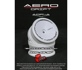 DS Racing Aero Drift Perf. Wheel Cover for DE Wheel / Sloped / White Face
