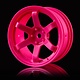 TE37 High Traction Wheel (2) / Hot Pink