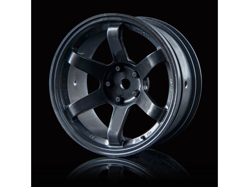 MST TE37 High Traction Wheel (2pcs) / Color: Gunmetal Grey