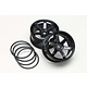 6 Spoke Drift Wheel - Black (2pcs)