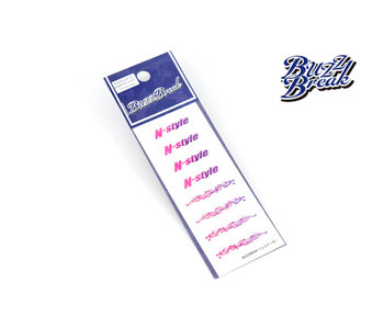Overdose Cut-Out Rim Sticker N-style Gradation Pink-Purple