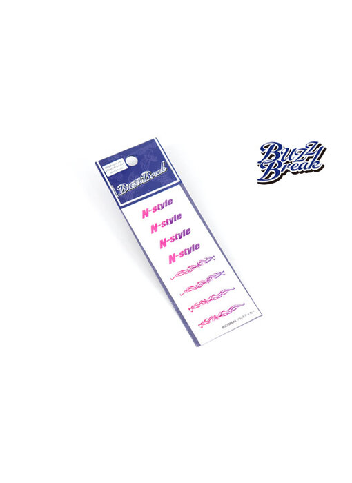 Overdose Cut-Out Rim Sticker N-style Gradation Pink-Purple
