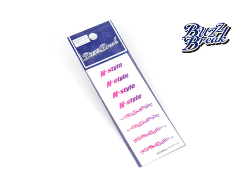 Overdose Cut-Out Rim Sticker N-style Gradation Pink-Purple