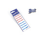 Cut-Out Rim Sticker VALINO Mirror Type Red-Blue